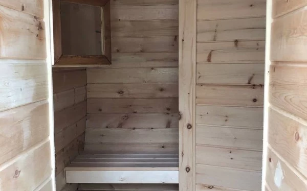 Кедровая бочка баня 5000*2150 3 комнаты