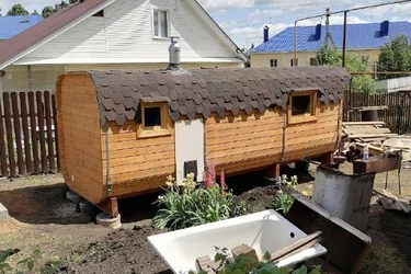 Кедровая квадро баня 6000*2250