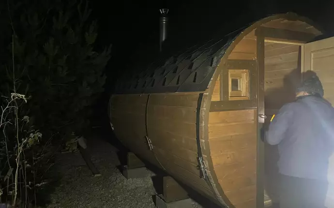 Кедровая бочка баня 3500*2150